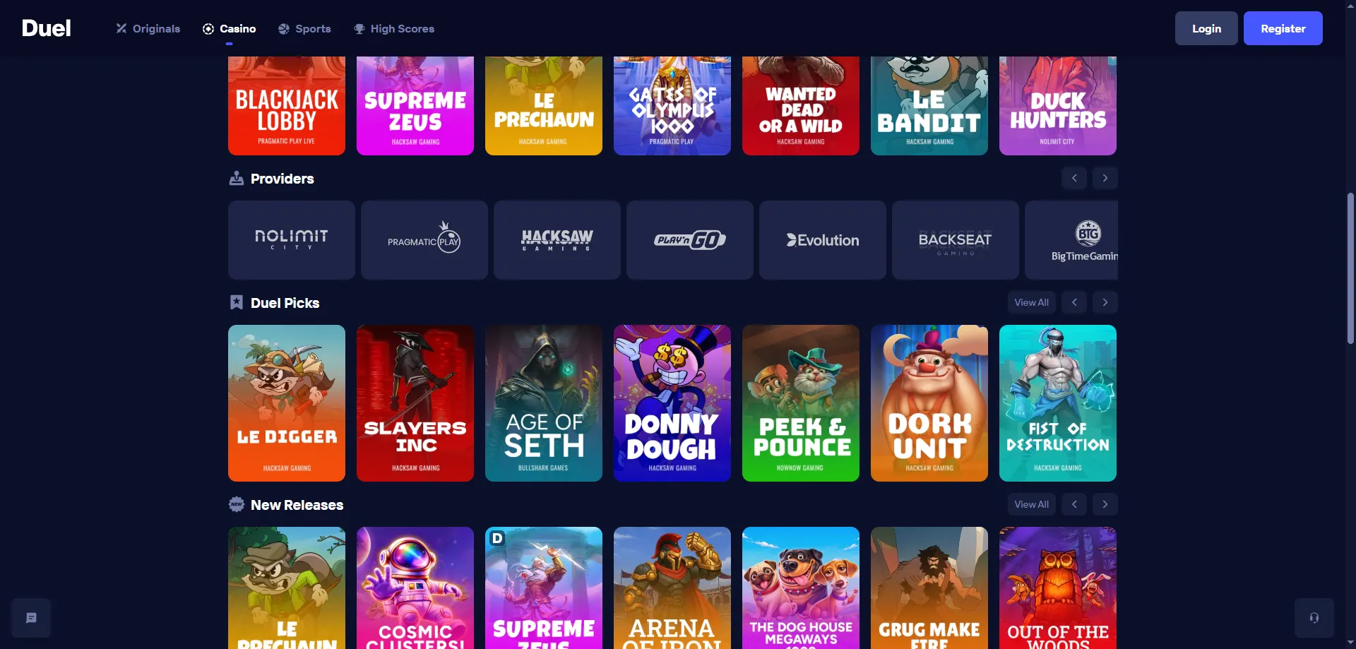 Duel Casino aplicación móvil compatible con iOS y Android Ecuador
